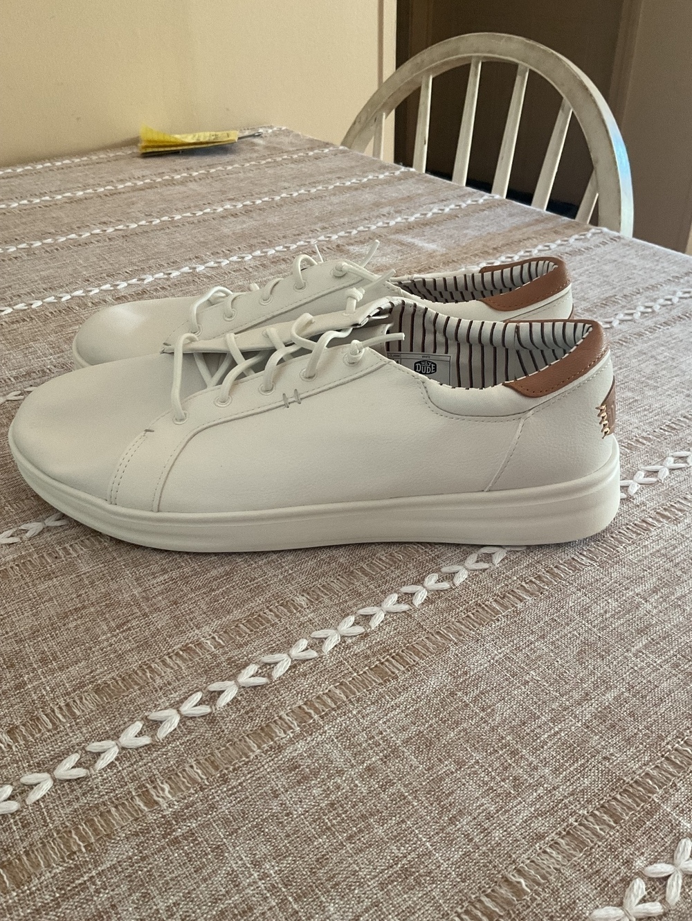 NWT HEYDUDE Men's Paul Pro Classic Premium Slip-On Shoes White Size 11.5 - Picture 4 of 5